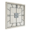 Norwood White Square Large Wall Clock