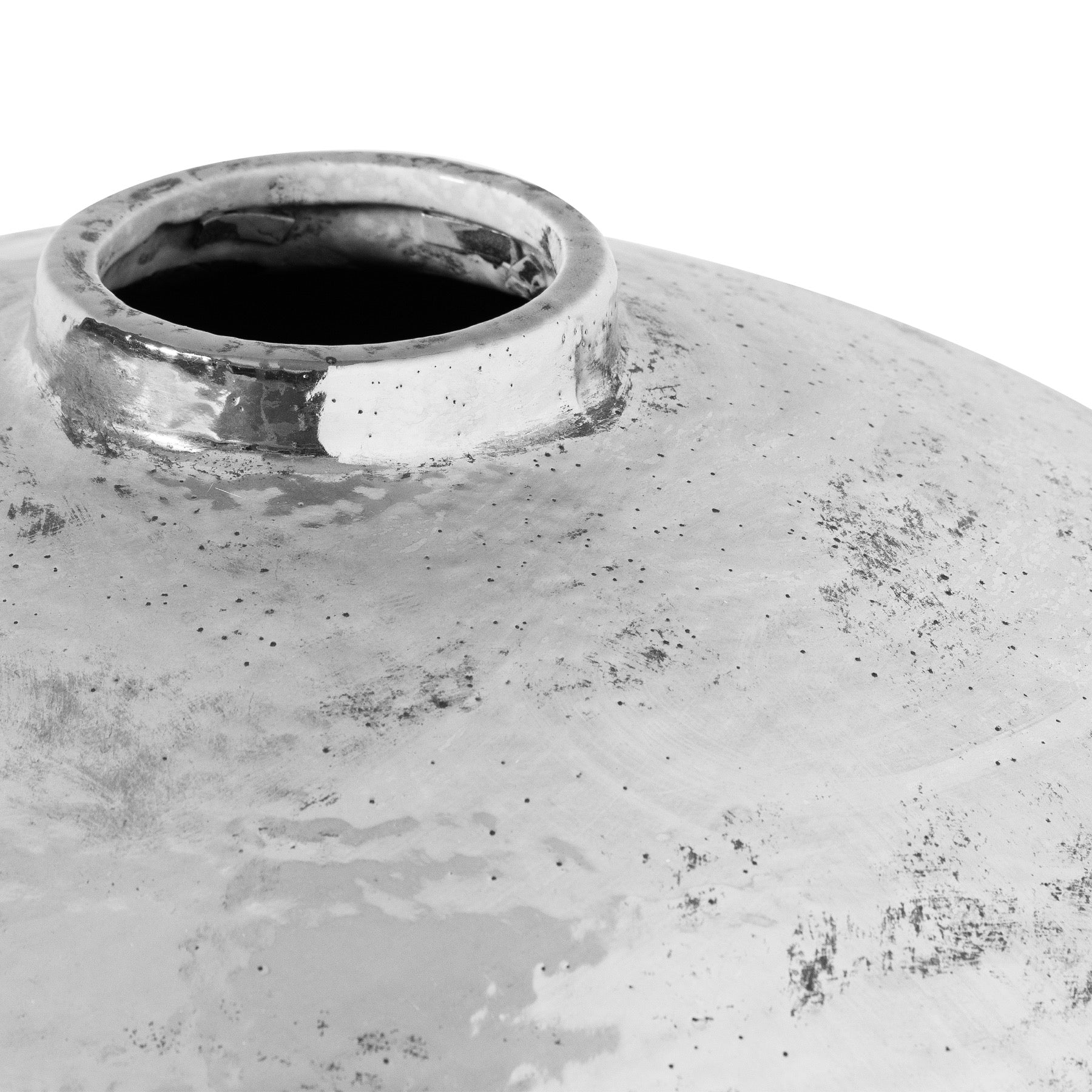 Lucente Hammered Silver Vase