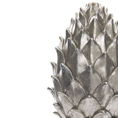 Brella Tall Silver Pinecone Finial - Large