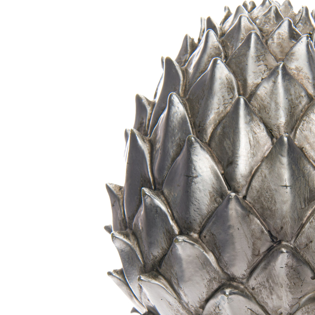 Hearthside Silver Pinecone Finial - Large