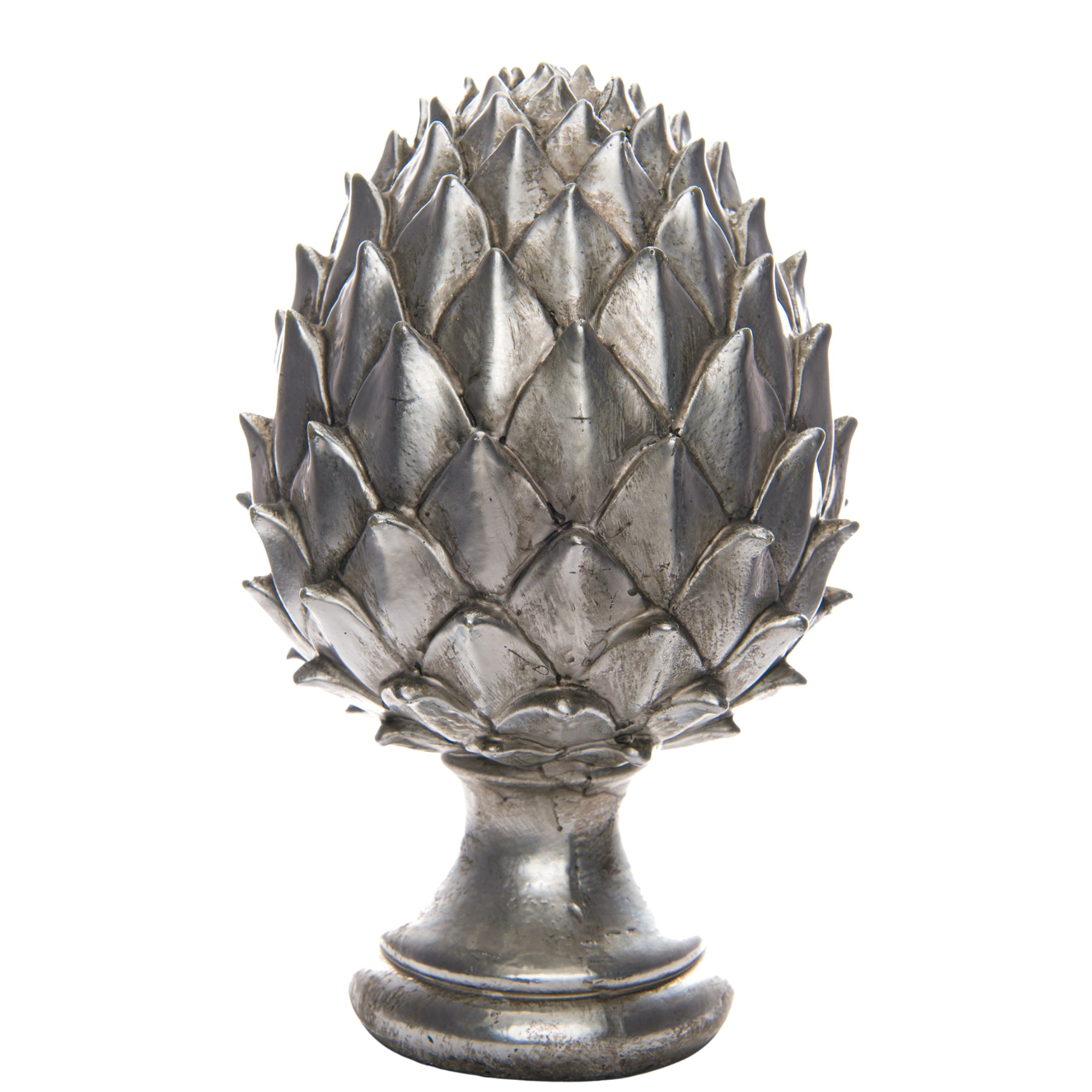 Hearthside Silver Pinecone Finial - Large