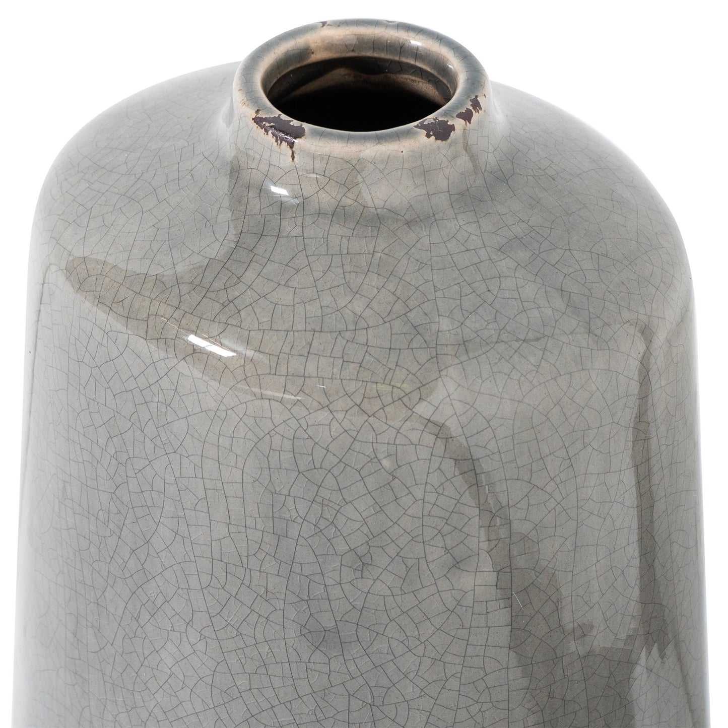 Tahoe Grey Glazed Liv Vase