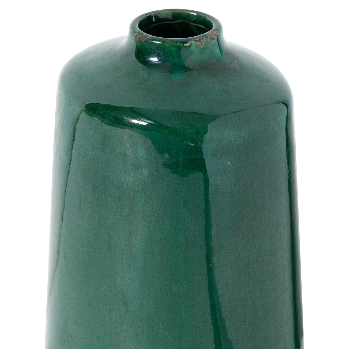 Tahoe Emerald Glazed Liv Vase