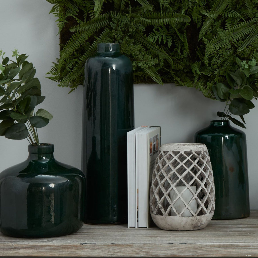 Tahoe Emerald Glazed Liv Vase