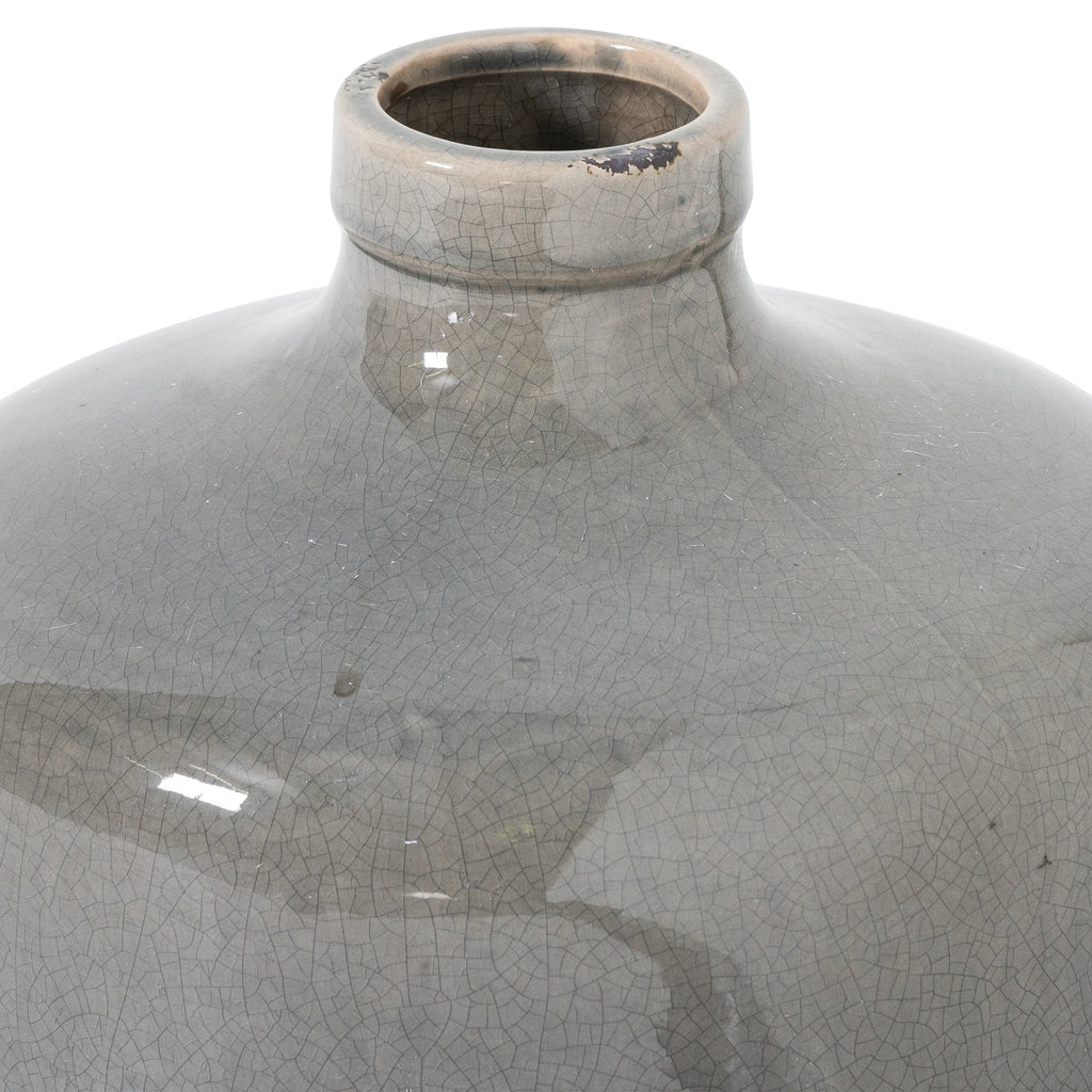 Tahoe Grey Glazed Chive Vase