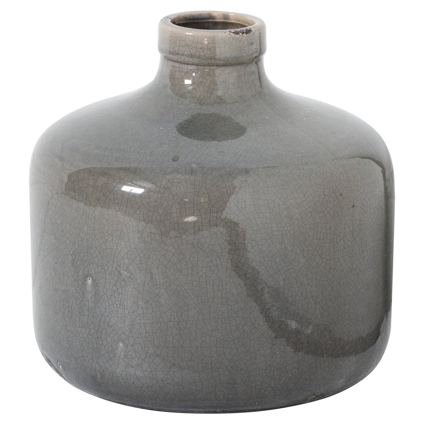 Tahoe Grey Glazed Chive Vase