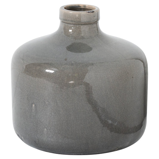 Tahoe Grey Glazed Chive Vase