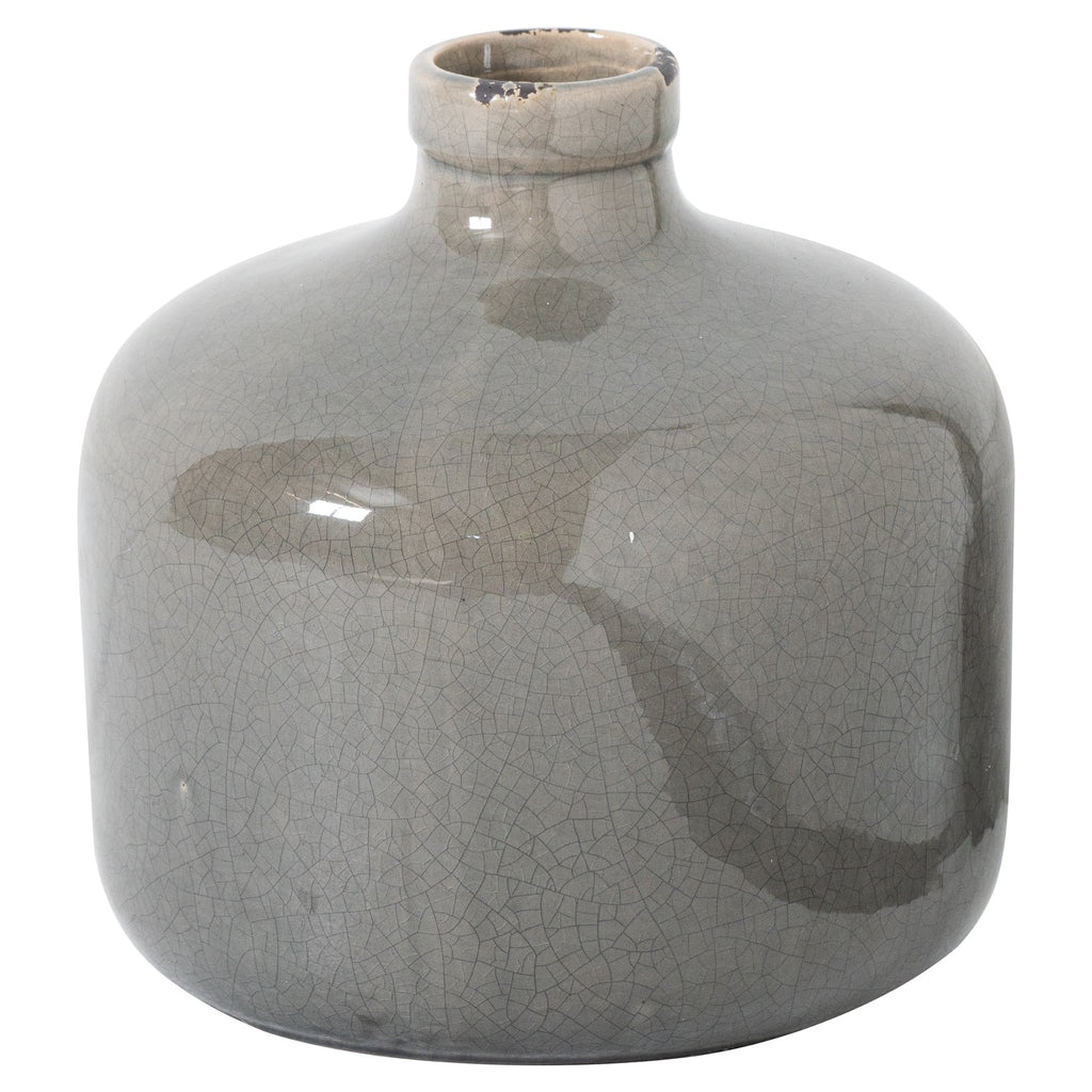 Tahoe Grey Glazed Eve Vase