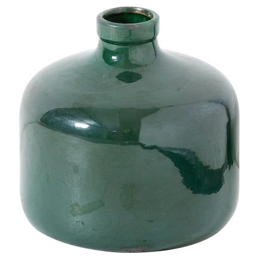 Tahoe Emerald Glazed Eve Vase