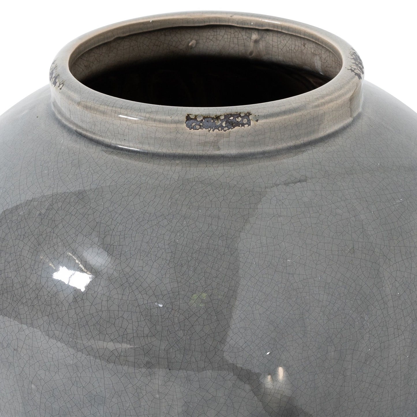 Tahoe Grey Glazed Juniper Vase