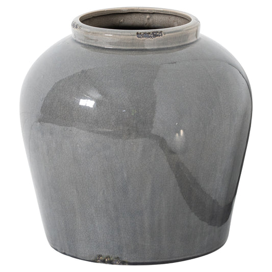 Tahoe Grey Glazed Juniper Vase