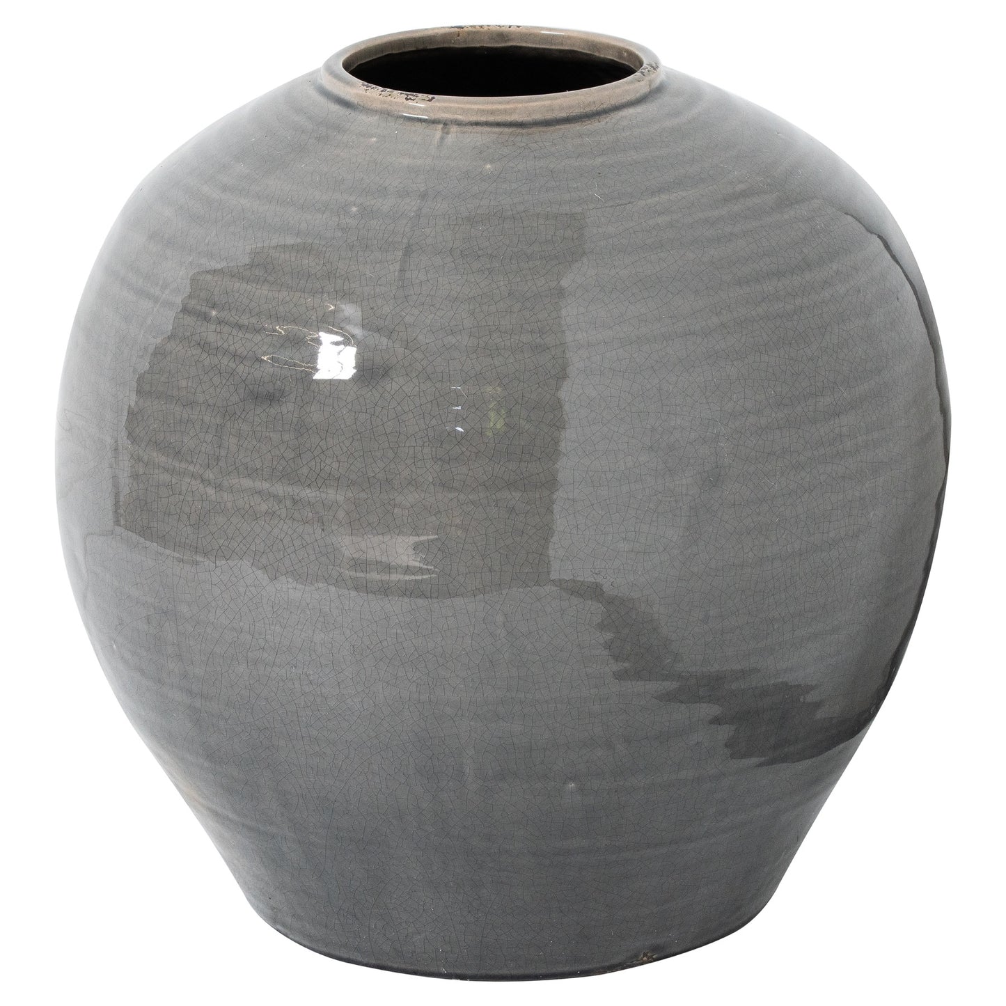 Tahoe Grey Glazed Regola Vase