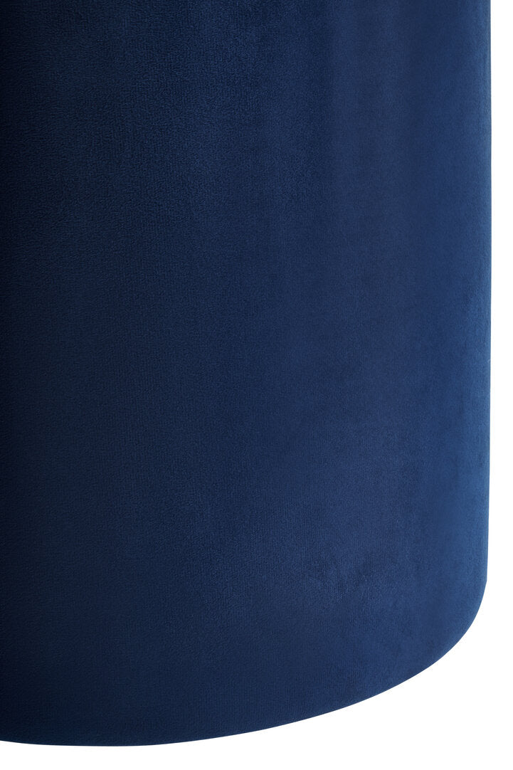 Arden Velvet Pouffe - Midnight Navy