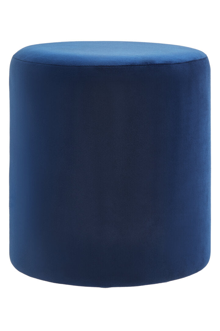 Arden Velvet Pouffe - Midnight Navy