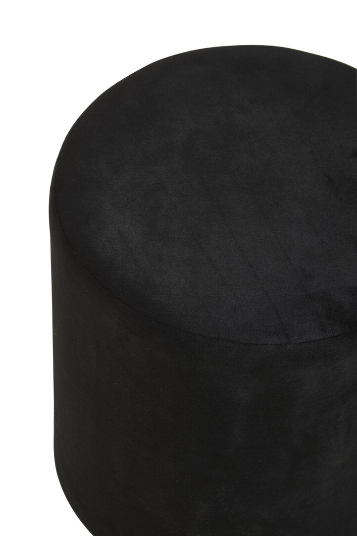 Black bean bag chair on a white background