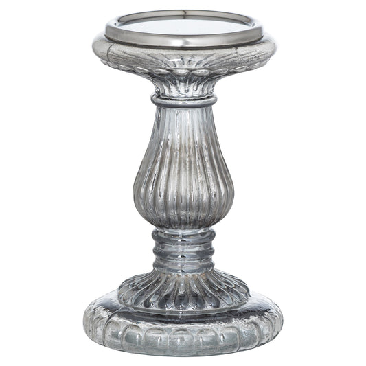 Seren Smoked Midnight Candle Pillar - Small