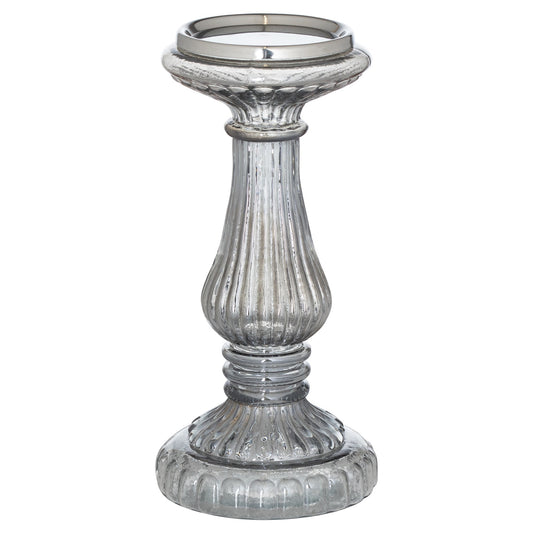 Seren Smoked Midnight Candle Pillar - Medium