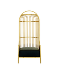 Amara Cage Chair - Gold & Black