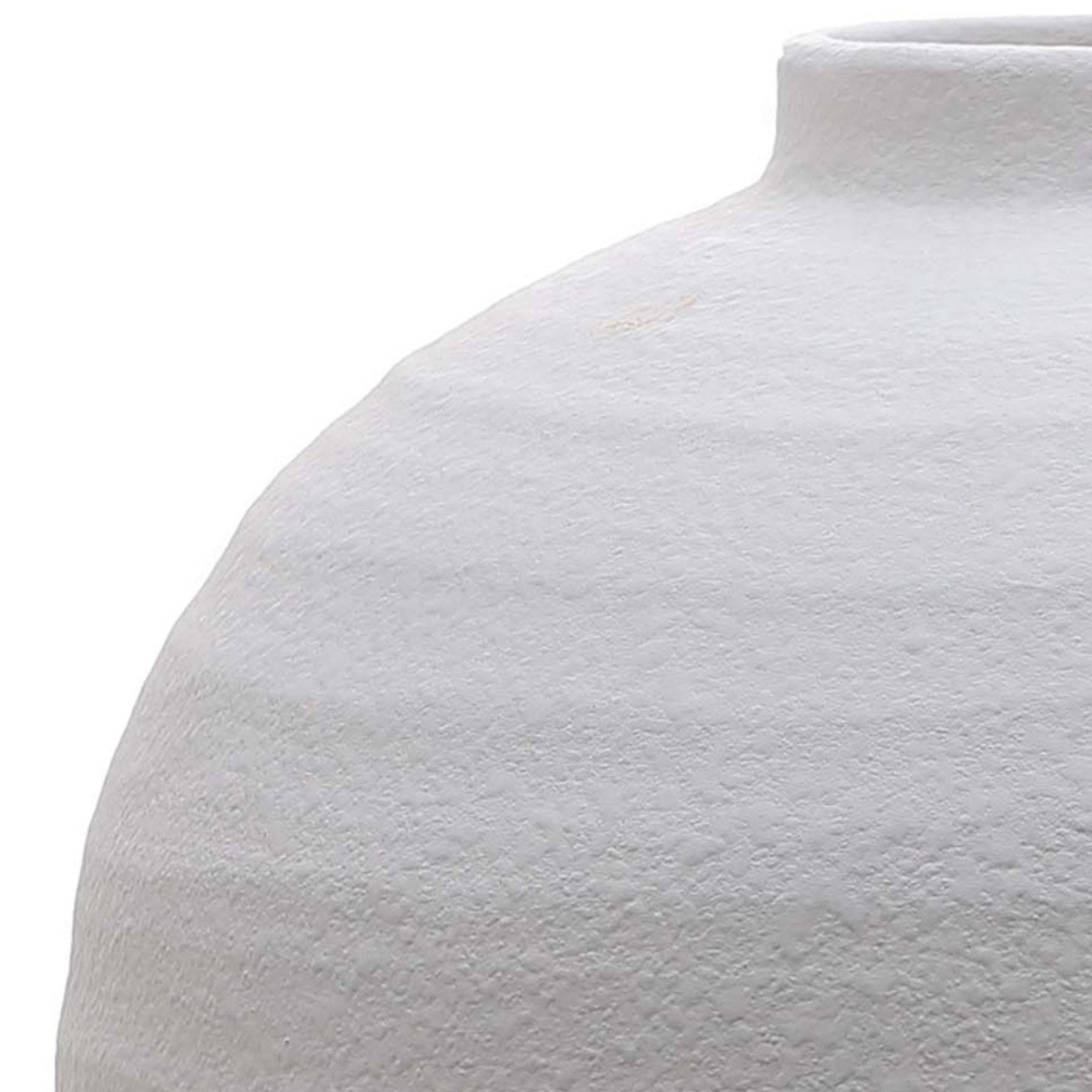 Aminita Matt White Ceramic Vase