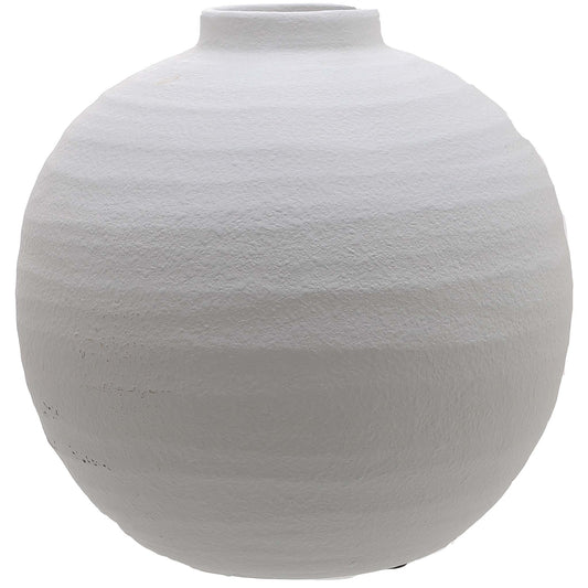 Aminita Matt White Ceramic Vase