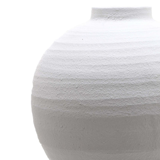 Aminita Matt White Ceramic Vase - Large