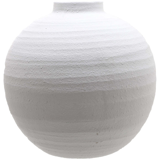 Aminita Matt White Ceramic Vase - Large