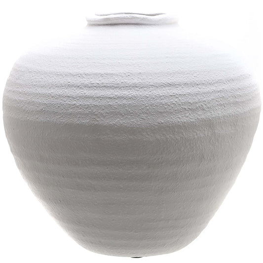 Regola Matt White Ceramic Vase  - Medium