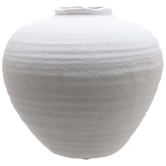 Regola Matt White Ceramic Vase - Large