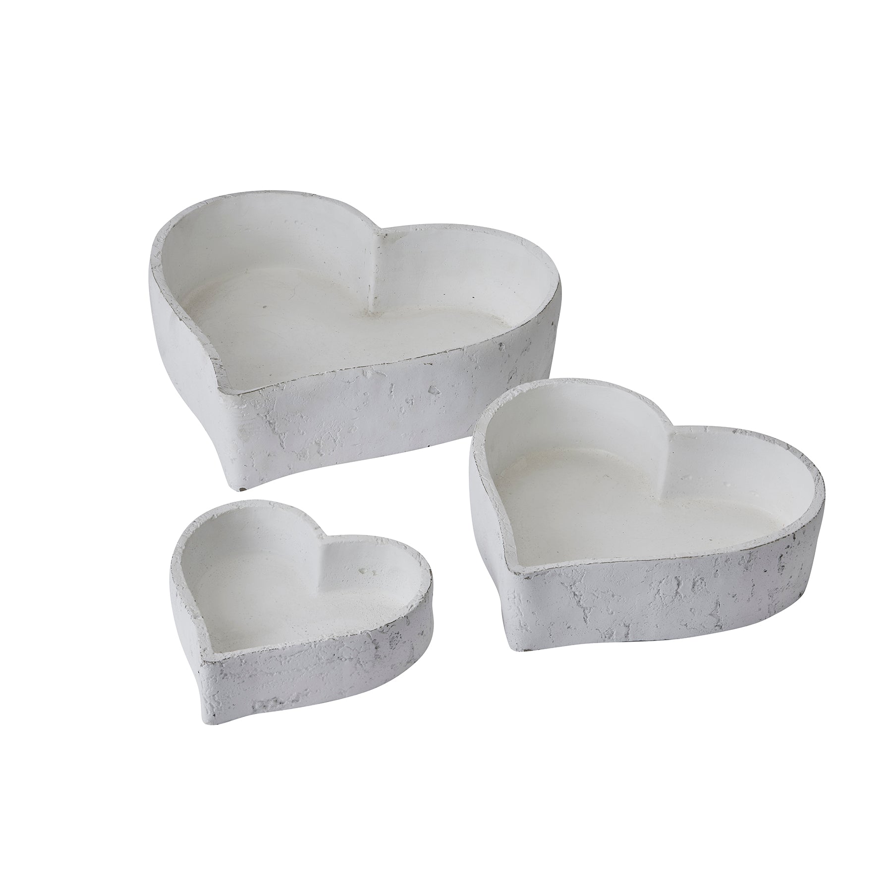 Maya Matt White Ceramic Dishes - Set of 3