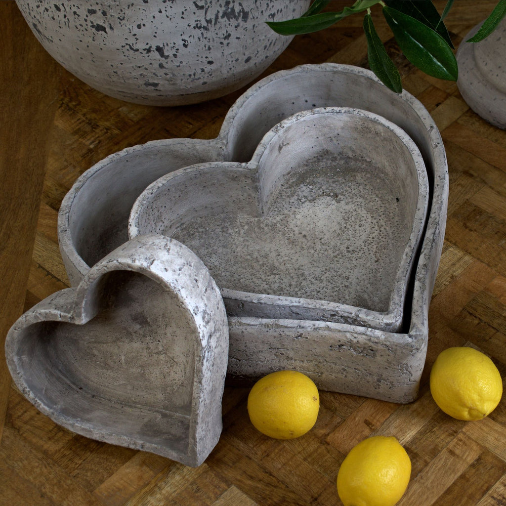 Maya Stone Ceramic Dishes - Set of 3