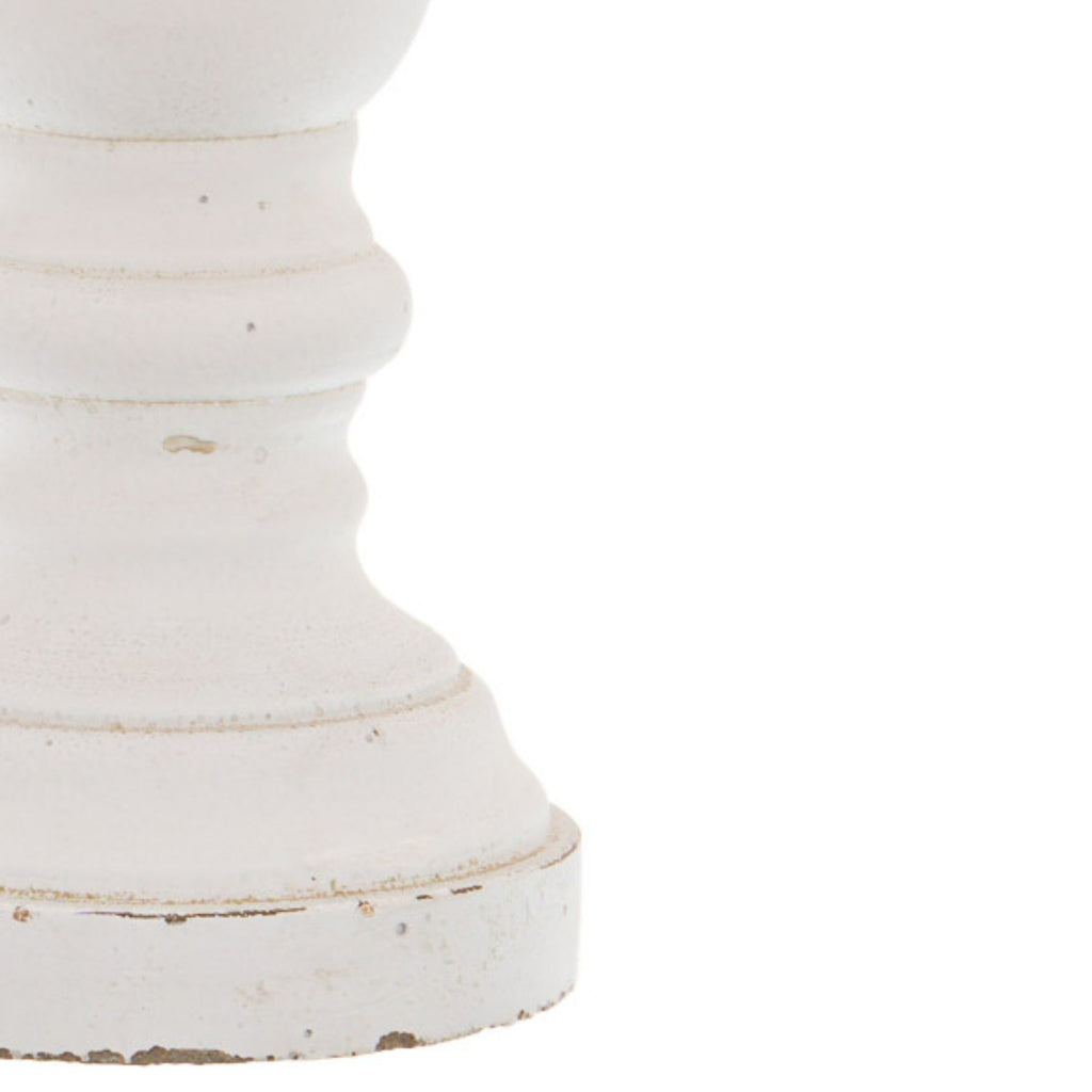 Purity White Column Candle Holder - Small