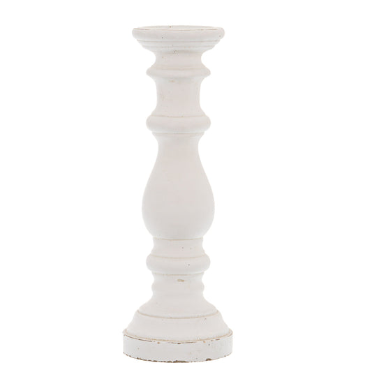Purity White Column Candle Holder - Large
