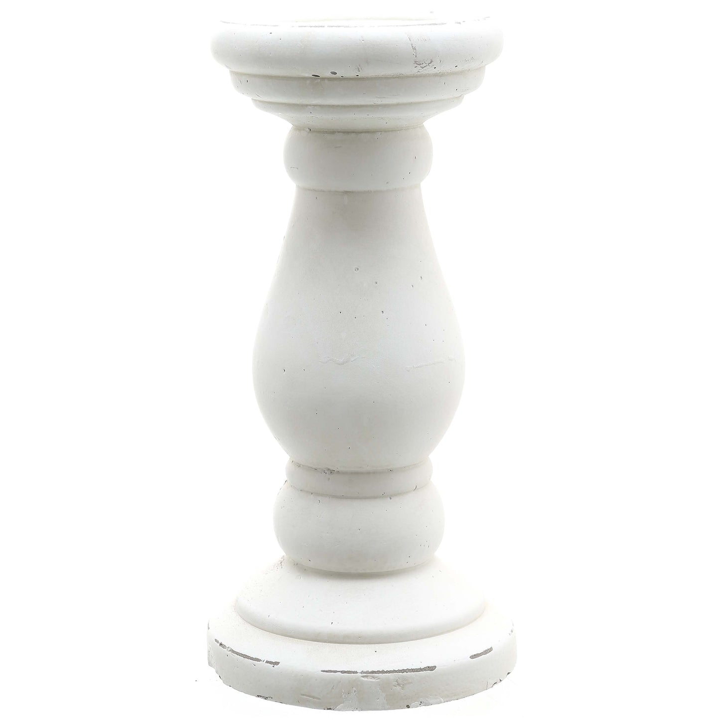 Monterra Matte White Ceramic Candle Holder - Medium