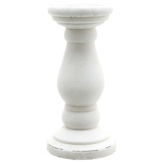 Monterra Matte White Ceramic Candle Holder - Medium