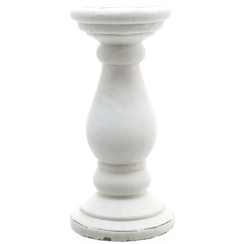 Monterra Matte White Ceramic Candle Holder - Large