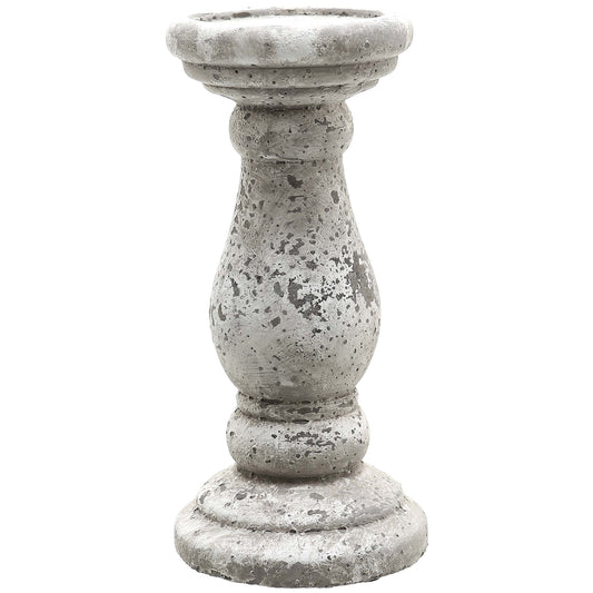 Clara Stone Ceramic Candle Holder - Small