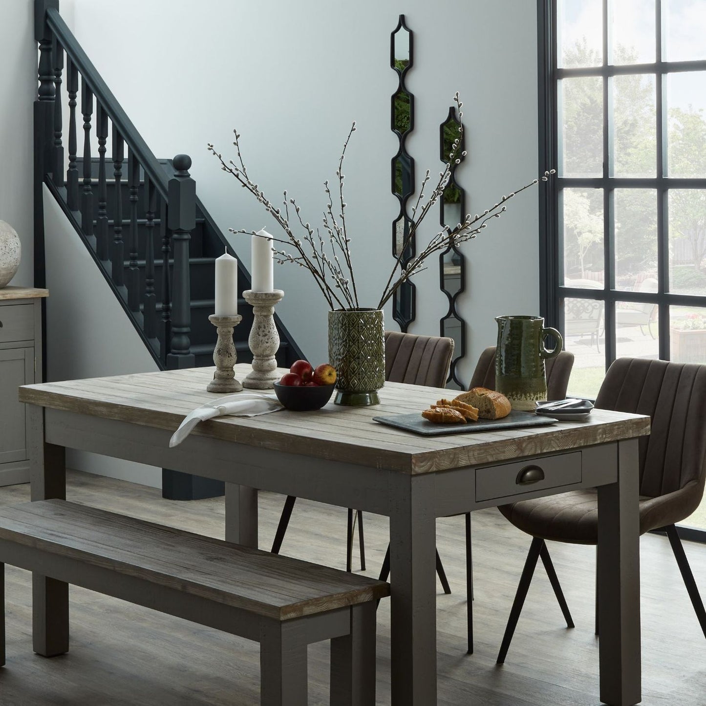 Tierra Stone Ceramic Candle Holder