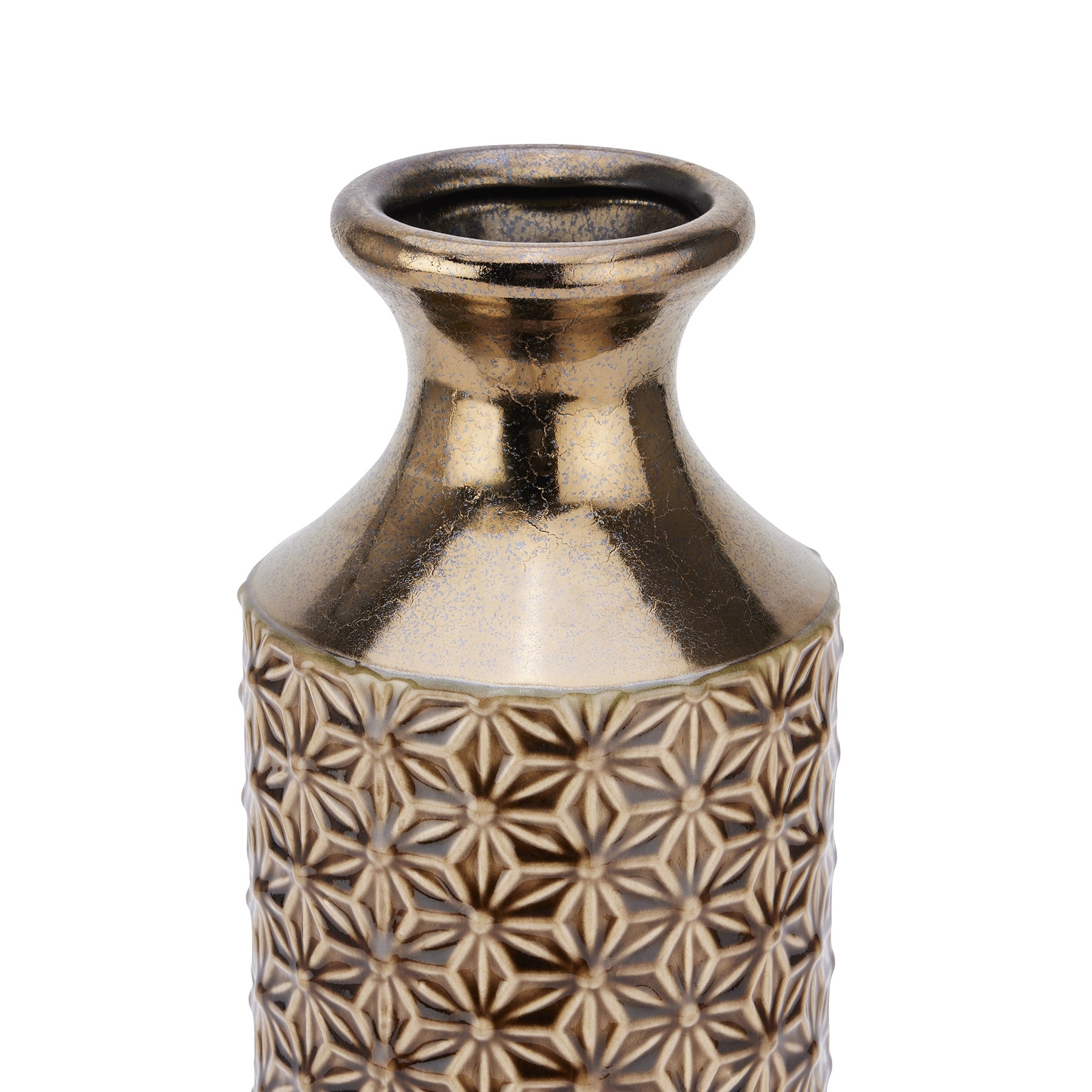 Delaney Caramel Fluted Vase