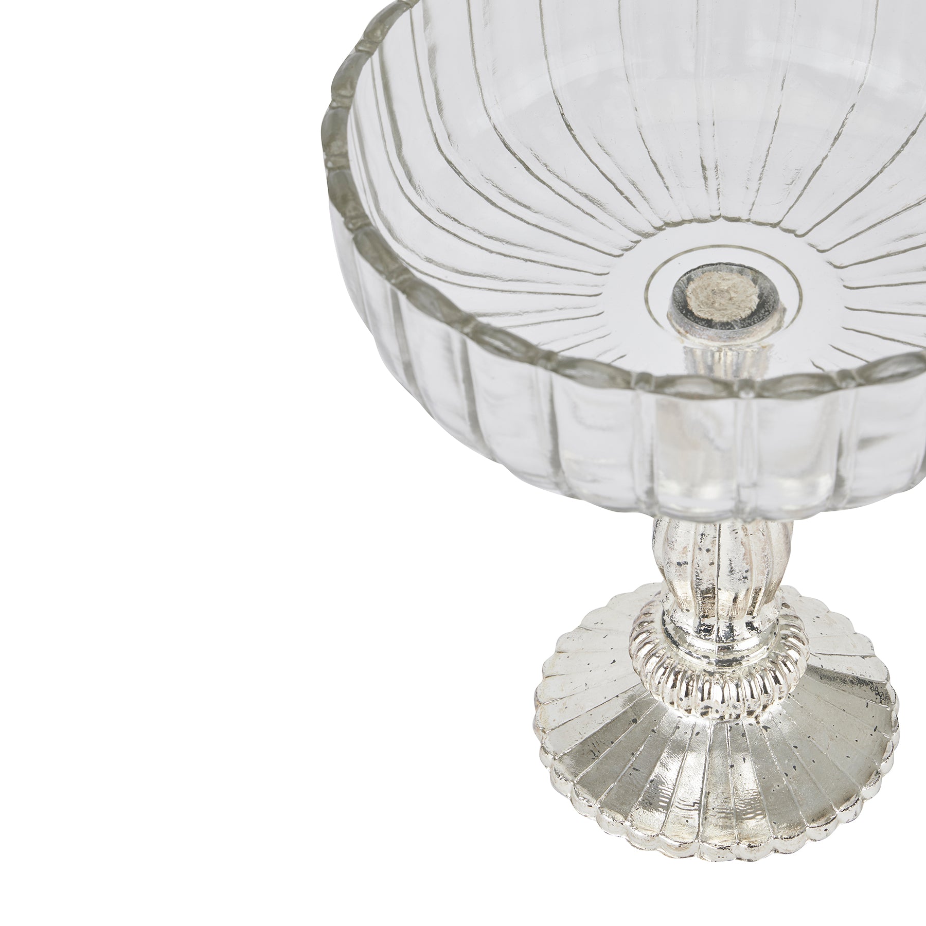 Nico Fluted Glass Display Bowl - Medium
