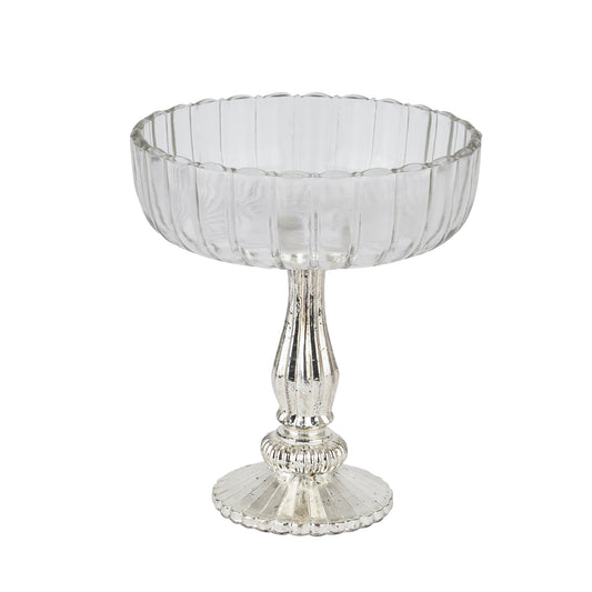 Nico Fluted Glass Display Bowl - Medium