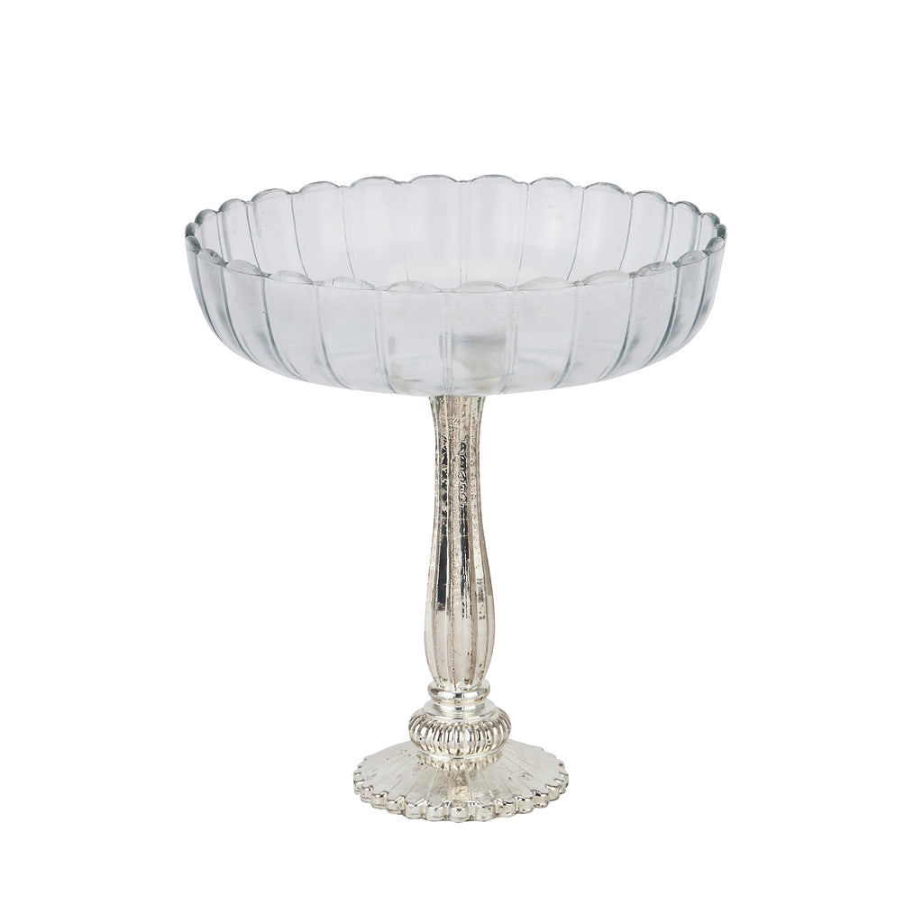 Monera Fluted Glass Display Bowl - Large