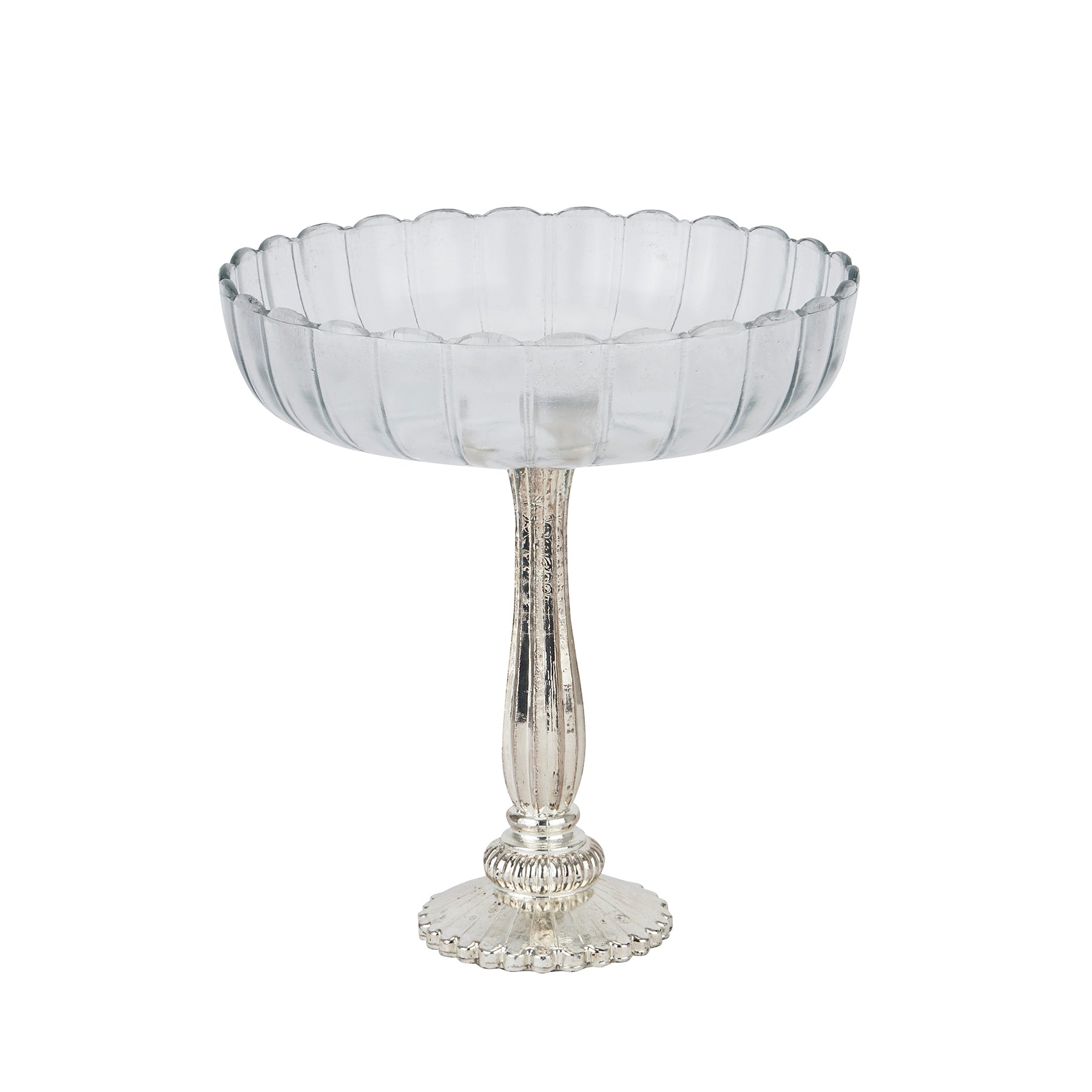 Monera Fluted Glass Display Bowl - Large