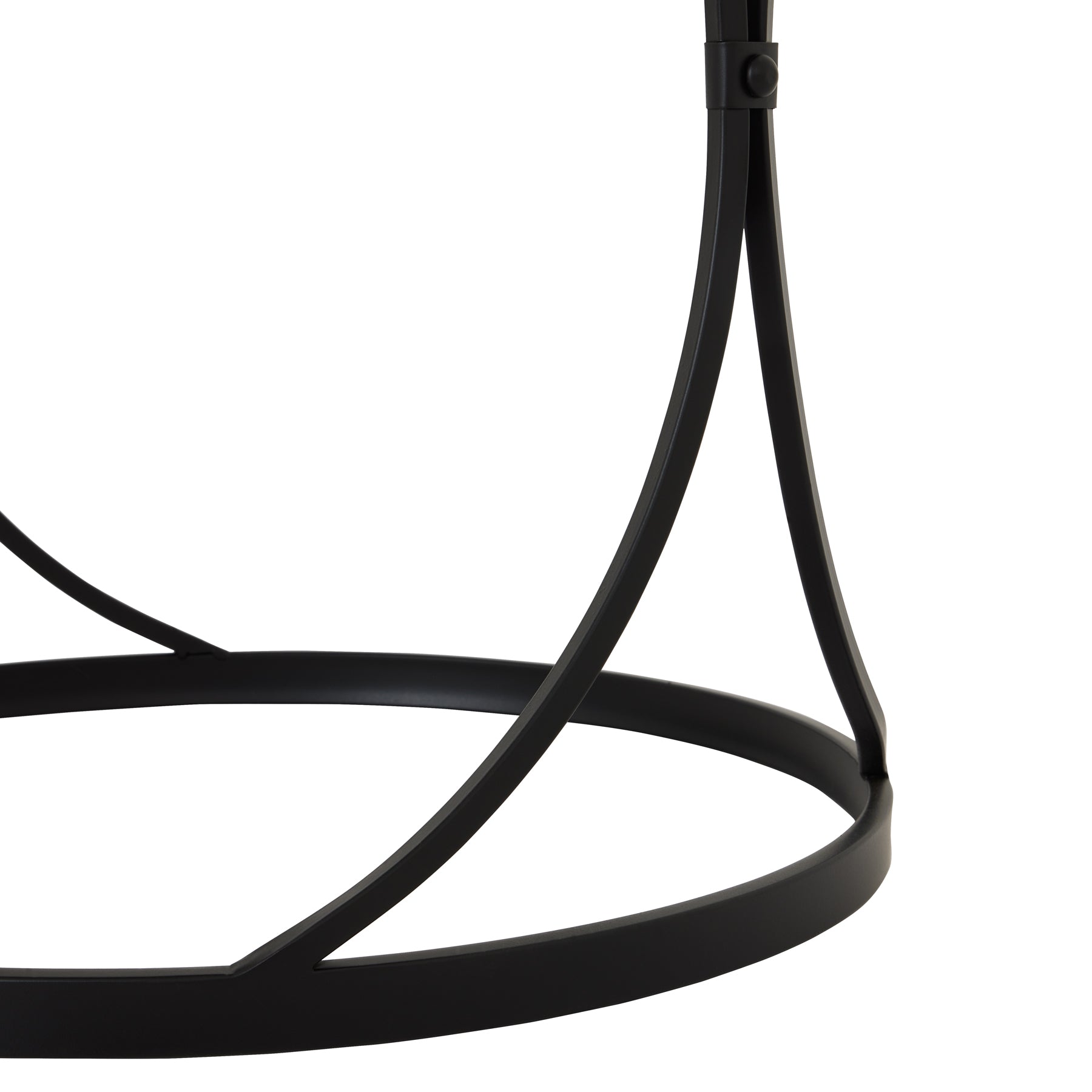 Rhea Set Of Two Black Mirrored Side Tables