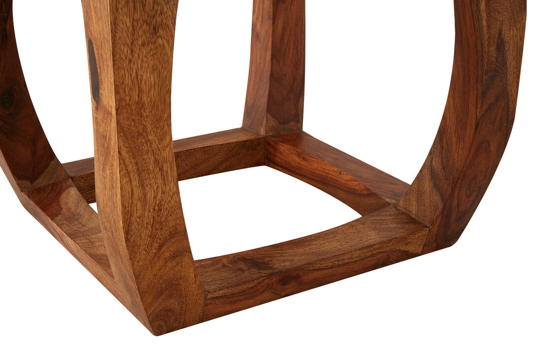 Arlo Wood And Jute Stool