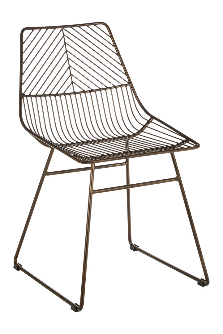 Monty Bronze Metal Wire Chair