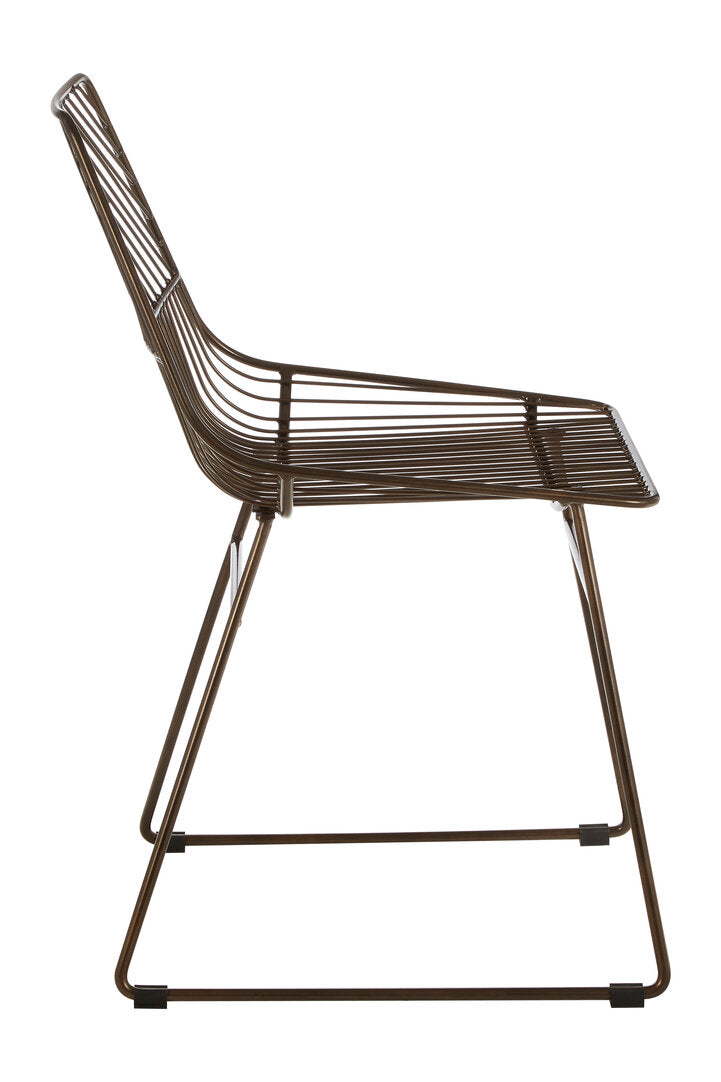 Monty Bronze Metal Wire Chair