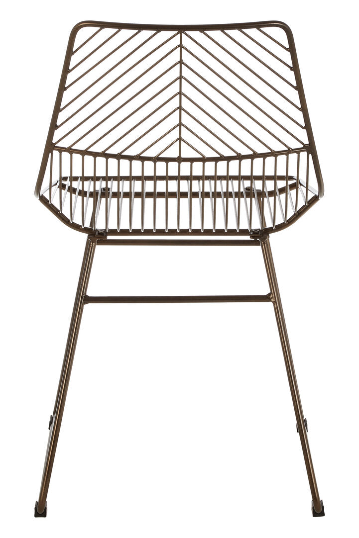 Monty Bronze Metal Wire Chair
