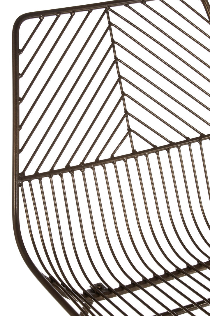 Monty Bronze Metal Wire Chair
