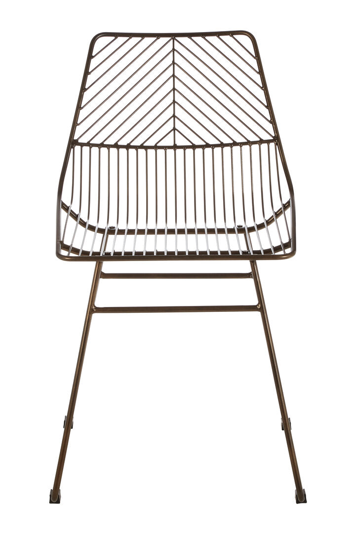 Monty Bronze Metal Wire Chair