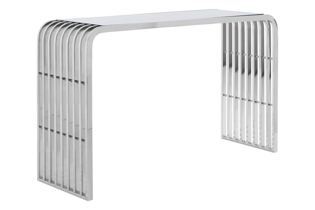 Conrad Console Table - Silver & Glass